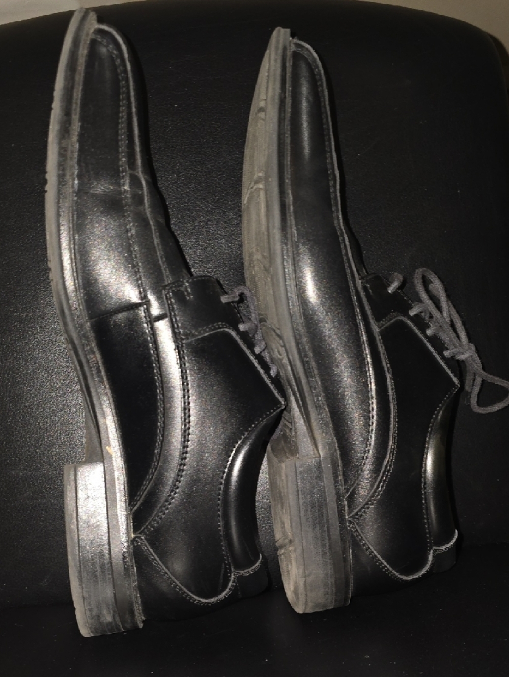 Dockers Shoes Men's Size 11.5 11-1/2 Black Leather Lace-Up Oxfords Endow‎